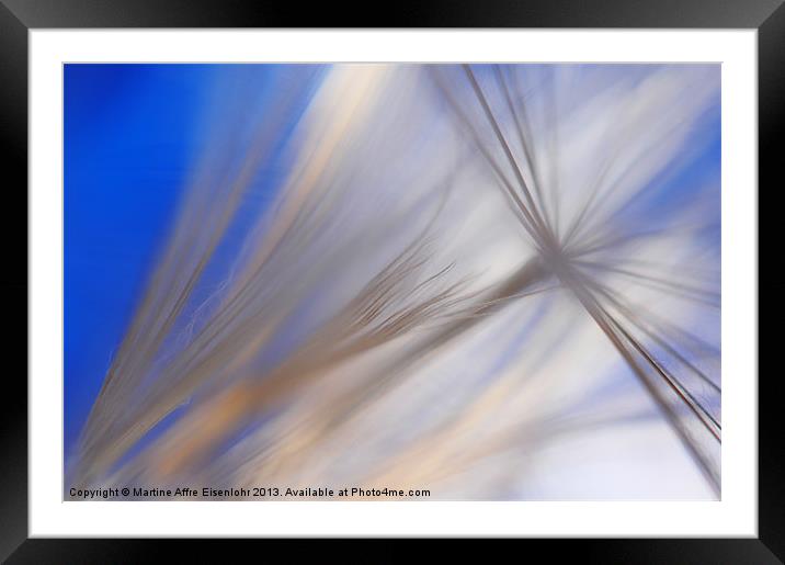 Blowing Framed Mounted Print by Martine Affre Eisenlohr