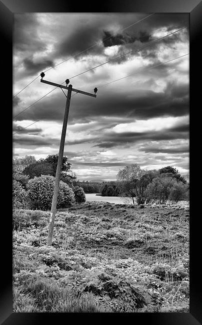 Leaning pole of Perth Inch Framed Print by Fraser Hetherington