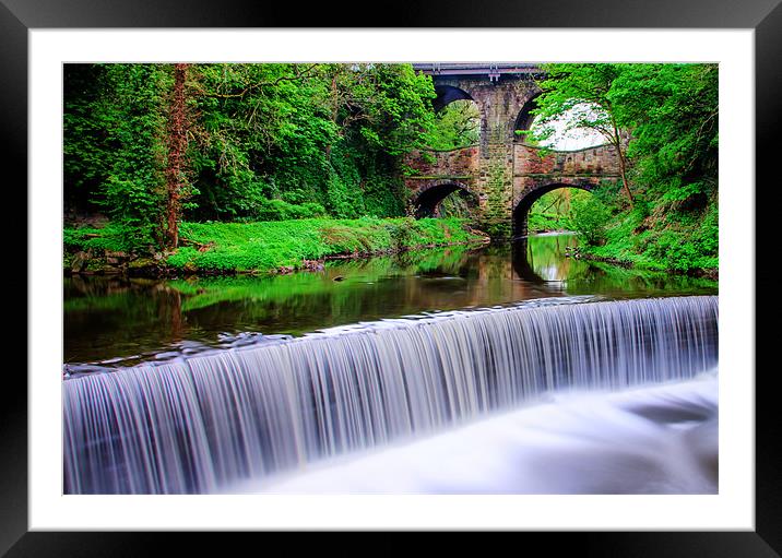 New Mills Framed Mounted Print by Jonathan Parkes