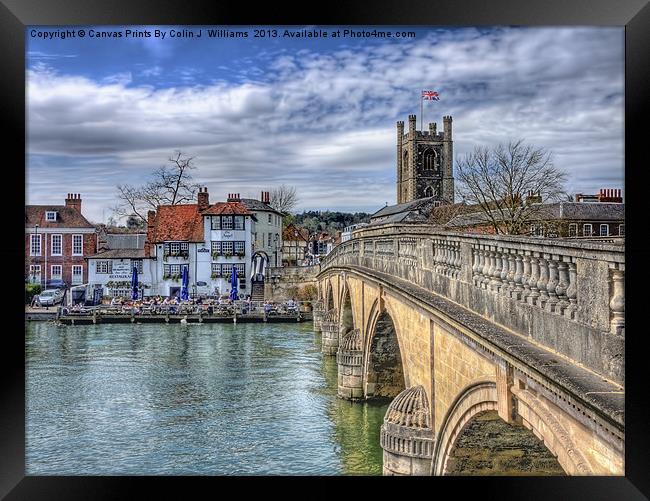 Henley On Thames And The Angel Framed Print by Colin Williams Photography