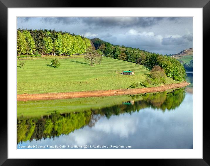 Ladybower Reflections Framed Mounted Print by Colin Williams Photography