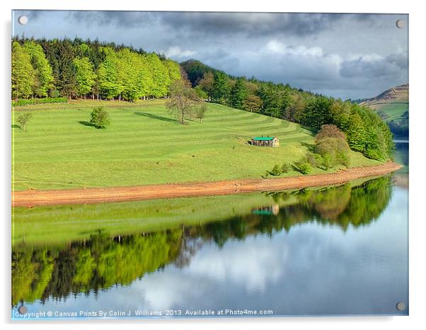 Ladybower Reflections Acrylic by Colin Williams Photography