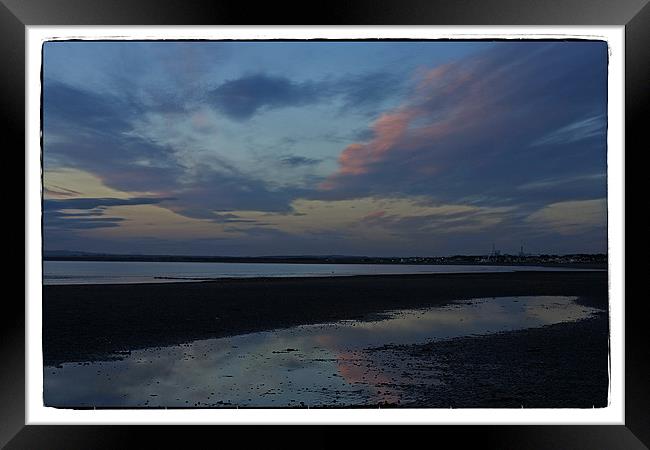 clouds reflected Framed Print by jane dickie
