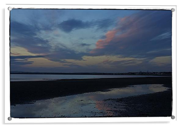 clouds reflected Acrylic by jane dickie