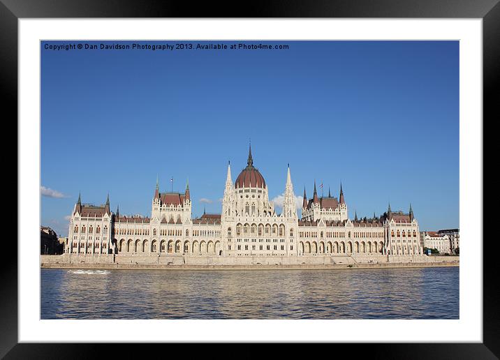 Hungarian Parliament Building Framed Mounted Print by Dan Davidson