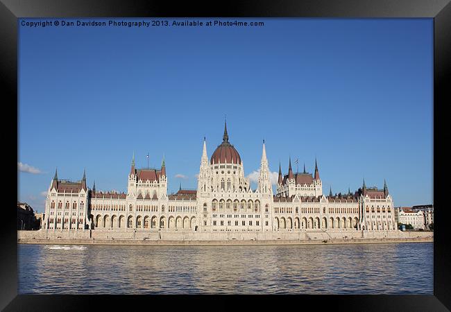 Hungarian Parliament Building Framed Print by Dan Davidson