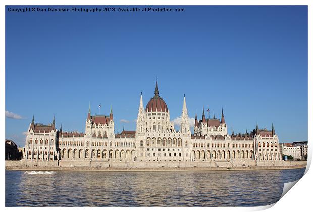 Hungarian Parliament Building Print by Dan Davidson