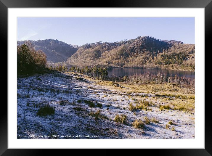 Frosty morning. Thirlmere. Framed Mounted Print by Liam Grant
