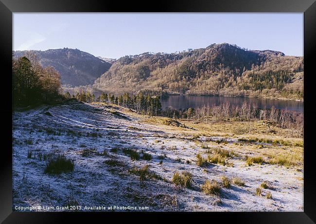 Frosty morning. Thirlmere. Framed Print by Liam Grant