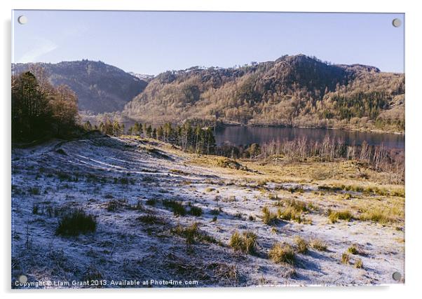 Frosty morning. Thirlmere. Acrylic by Liam Grant