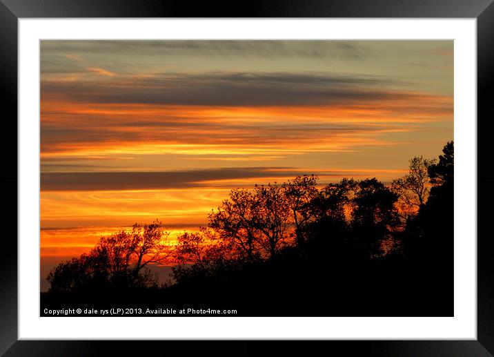 super sunset Framed Mounted Print by dale rys (LP)