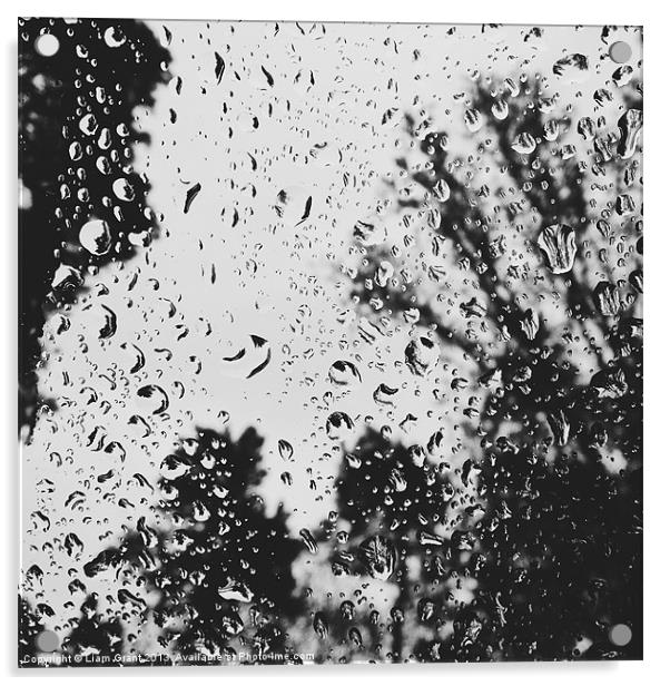 Rain on the windscreen Acrylic by Liam Grant