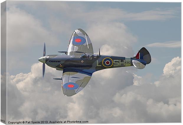 Supermarine Spitfire Canvas Print by Pat Speirs