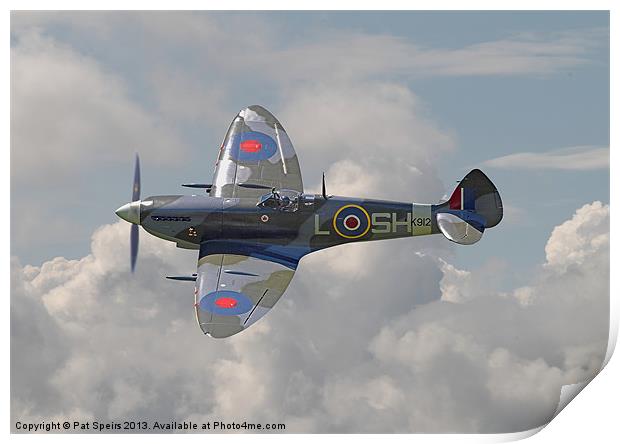 Supermarine Spitfire Print by Pat Speirs