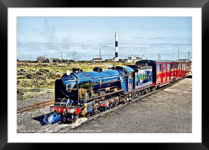 Romney Hythe and Dymchurch Railway Framed Mounted Print by Chris Thaxter