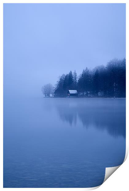 Misty dawn Print by Ian Middleton