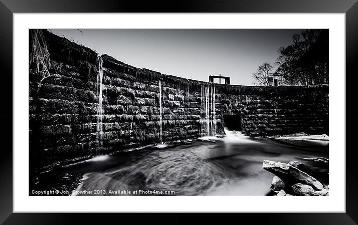 Fithy Dam Framed Mounted Print by Jon  Crowther
