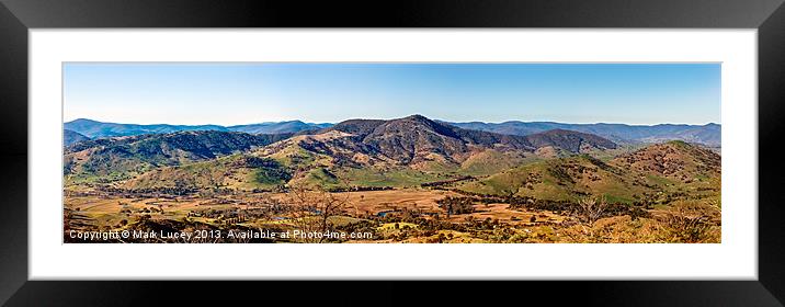 The Valley of Tallangatta Framed Mounted Print by Mark Lucey