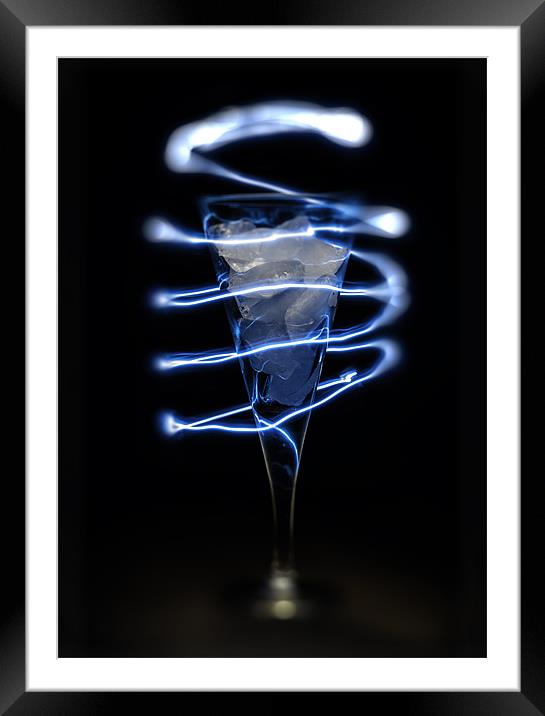 Neon Ice Framed Mounted Print by Nigel Jones