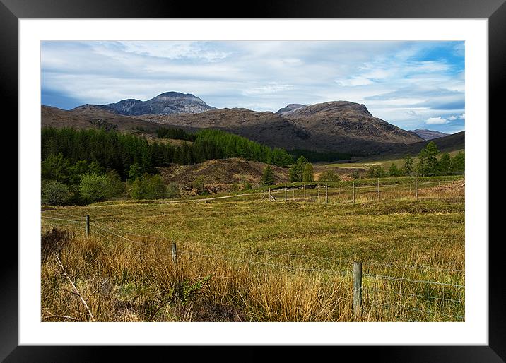 Coulags, Strath Carron Framed Mounted Print by Jacqi Elmslie