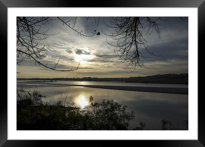 Calm river Framed Mounted Print by Chiara Cattaruzzi