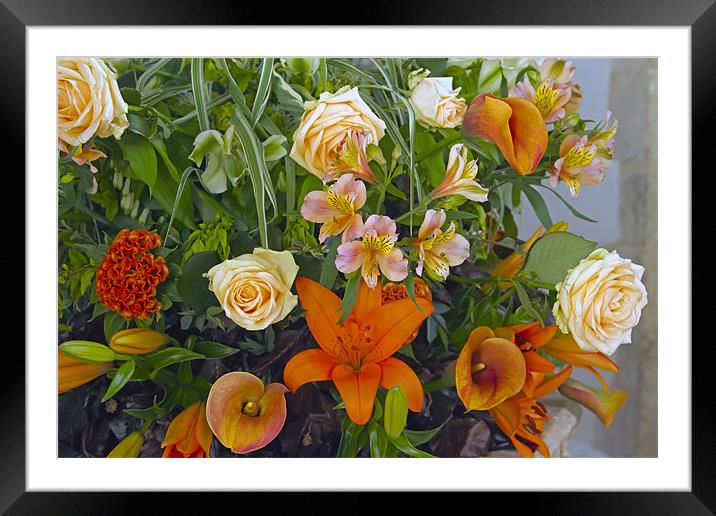 Floral Display 1 Framed Mounted Print by Bill Simpson