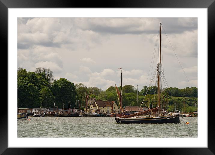 Pin Mill Framed Mounted Print by Gary Eason