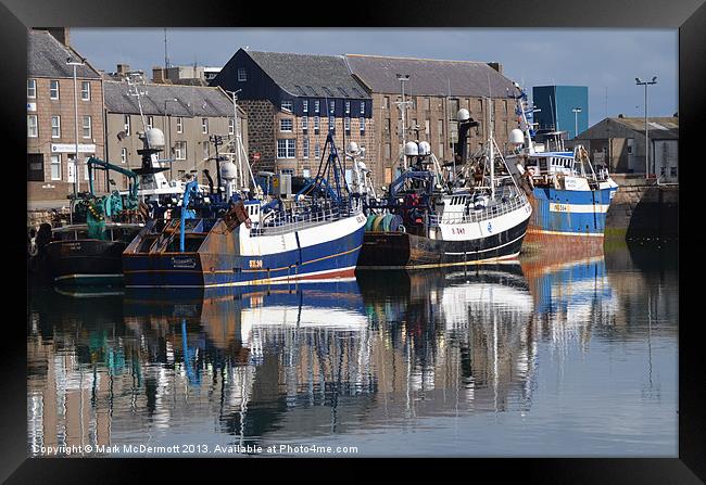 Peterhead Harbour Aberdeenshire Framed Print by Mark McDermott