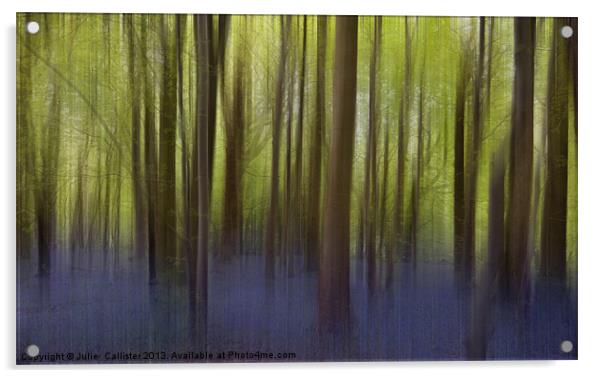 Bluebell Woods Acrylic by Julie  Chambers