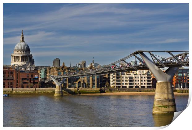 The Millennium Bridge Print by David Pyatt