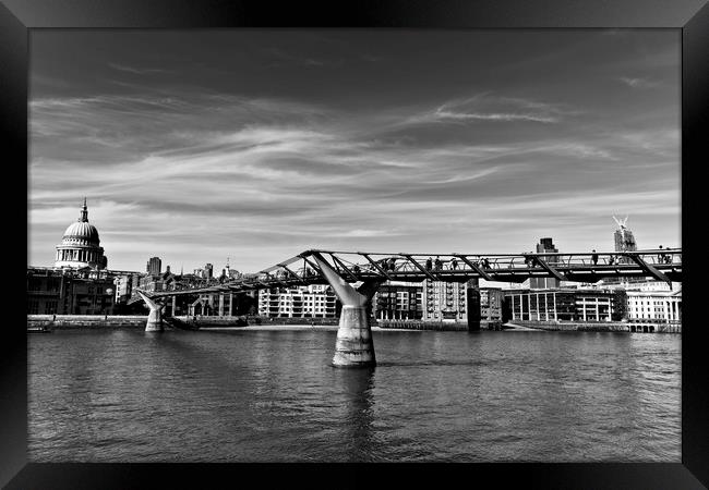 The Millennium Bridge Framed Print by David Pyatt