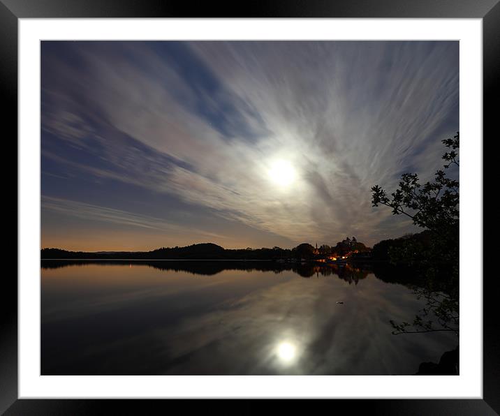 Luss by night Framed Mounted Print by James Buckle