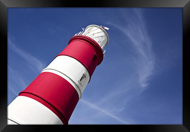 Happisburgh Lighthouse Leaning Framed Print by Paul Macro