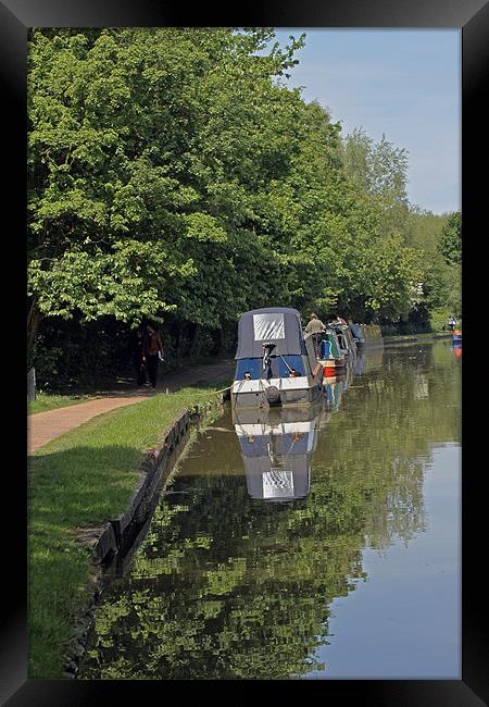 Reflections on the Canal Framed Print by Tony Murtagh