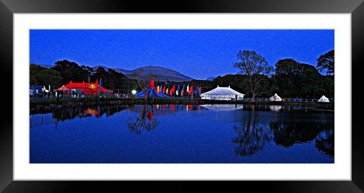 Festival Reflections Framed Mounted Print by Simone Williams