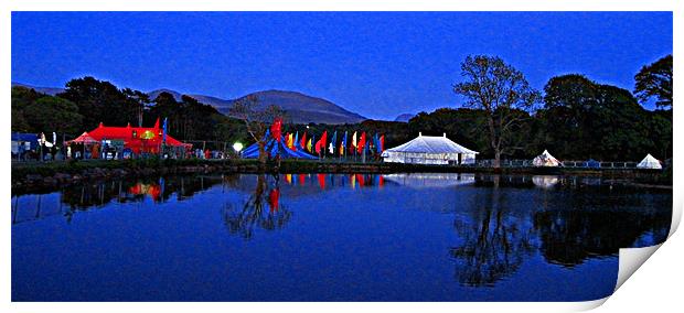 Festival Reflections Print by Simone Williams