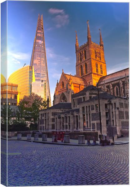 The Shard London skyline Canvas Print by David French