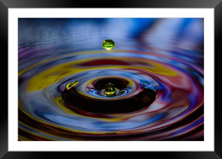Splash of colour Framed Mounted Print by Andrew Lee