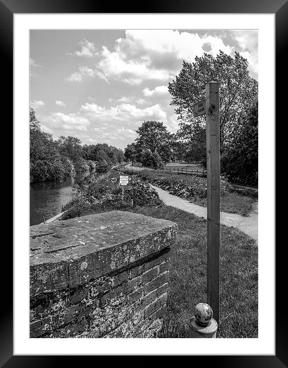 River Chelmer by Beeleigh falls Framed Mounted Print by Robin East