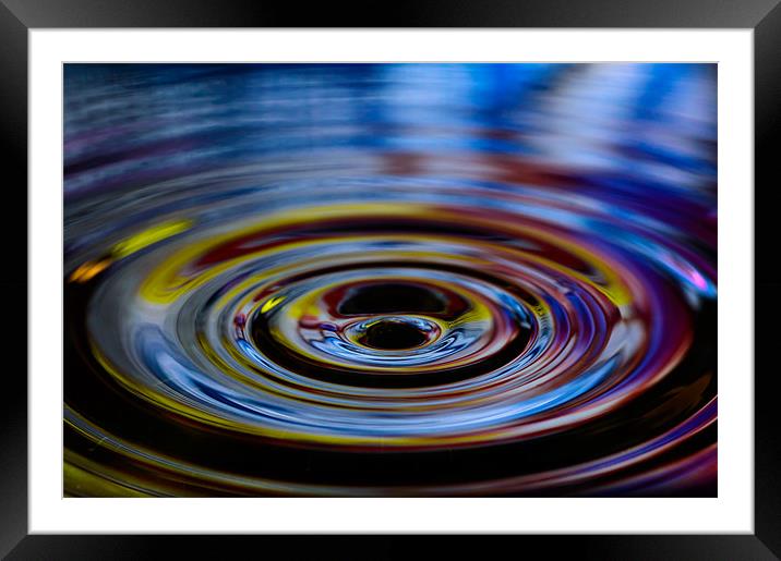Calming ripples Framed Mounted Print by Andrew Lee