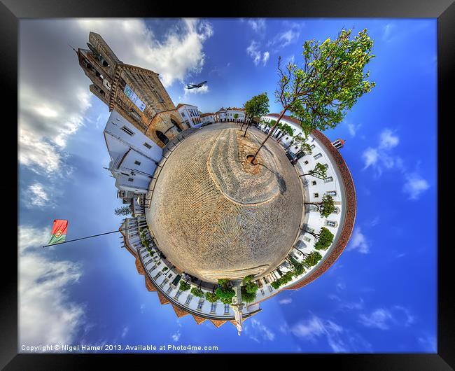 Faro Panorama Planet Framed Print by Wight Landscapes