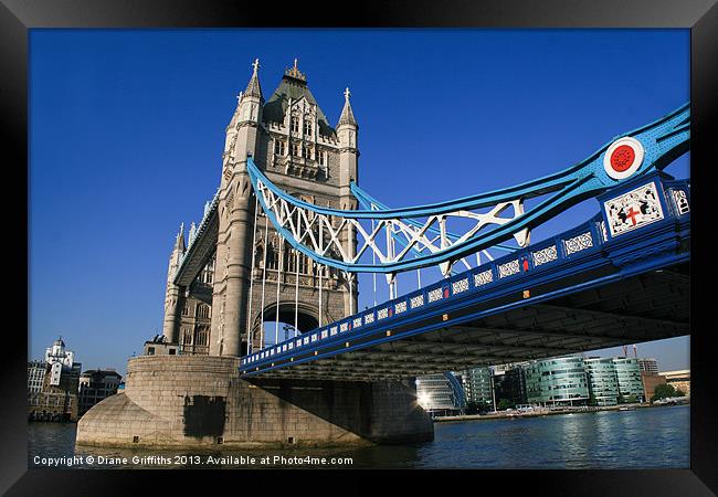 Tower Bridge, London Framed Print by Diane Griffiths