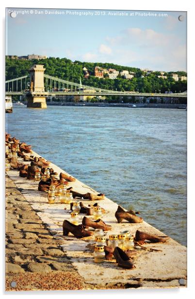 Shoes on the Danube Acrylic by Dan Davidson