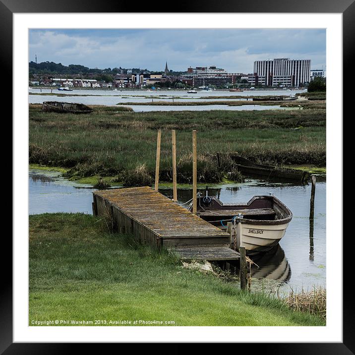 Across Poole Harbour Framed Mounted Print by Phil Wareham
