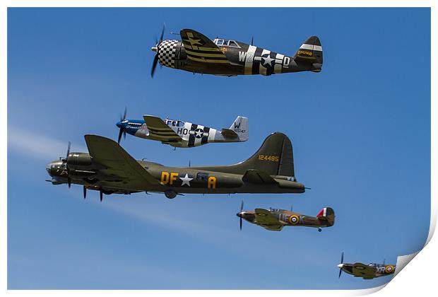 Eagle Squadron and Sally B Print by Oxon Images