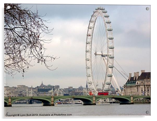 London Eye Acrylic by Lynn Bolt