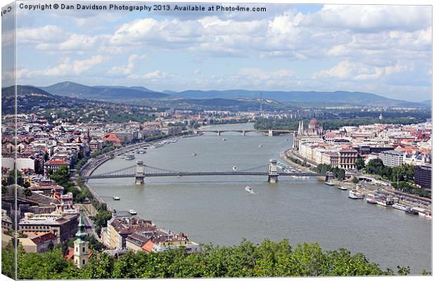 Views up the Danube Canvas Print by Dan Davidson