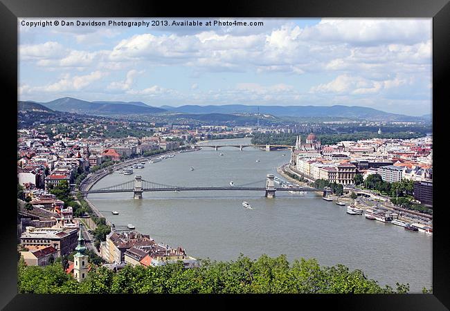 Views up the Danube Framed Print by Dan Davidson