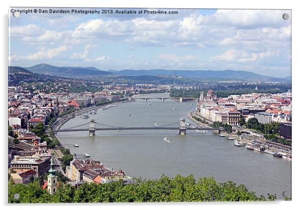Views up the Danube Acrylic by Dan Davidson