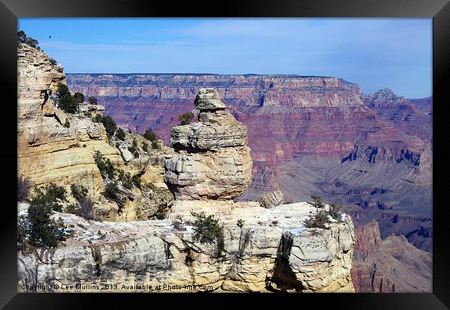 Nub of rock Framed Print by Lee Mullins